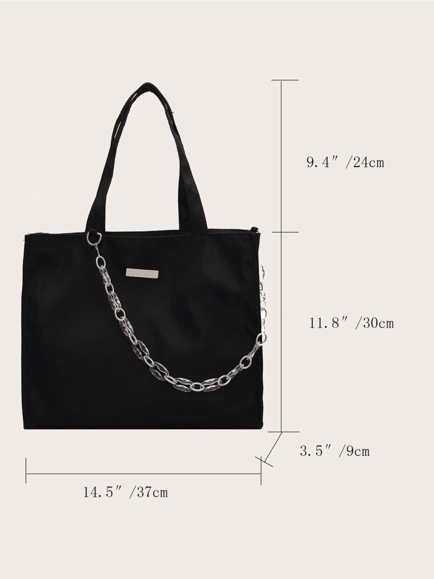 Chain Decor Tote Bag