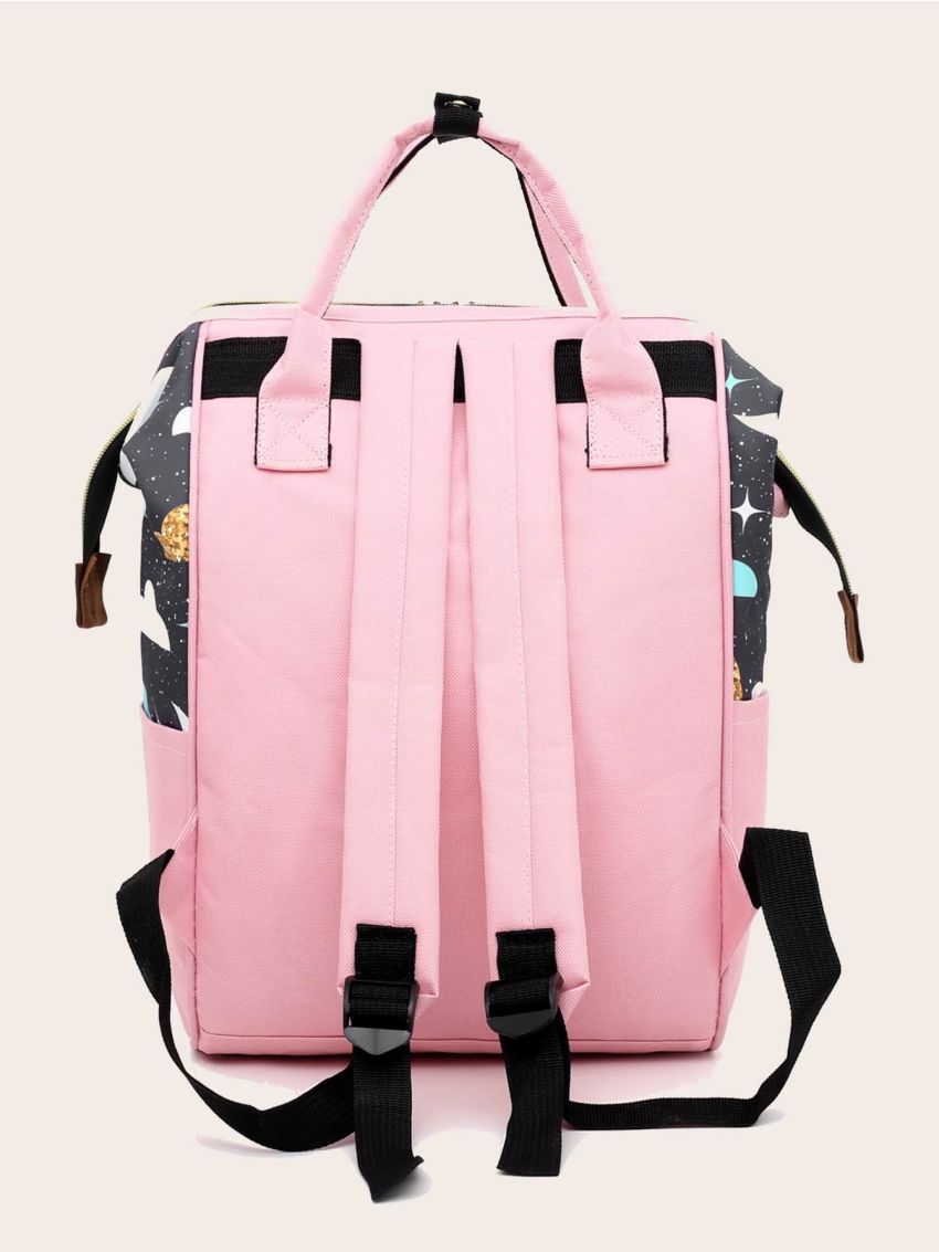 Moon Print Baby Diaper Backpack