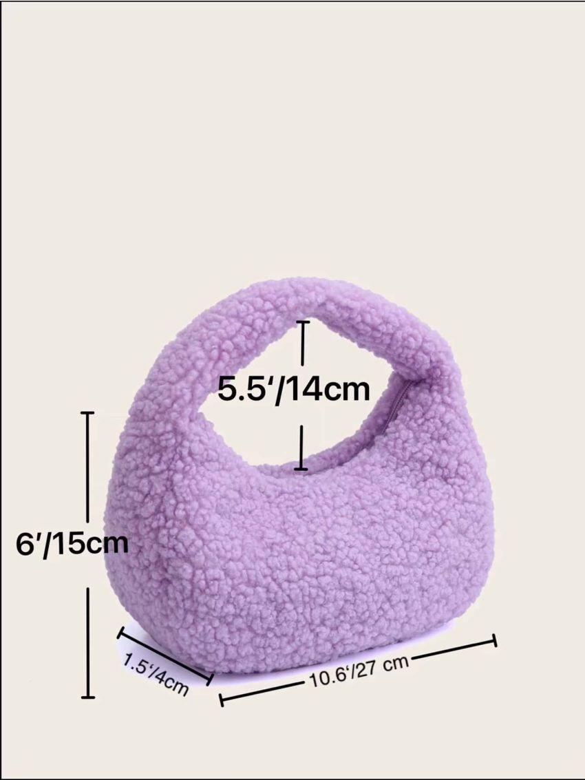 Fluffy Design Baguette Bag