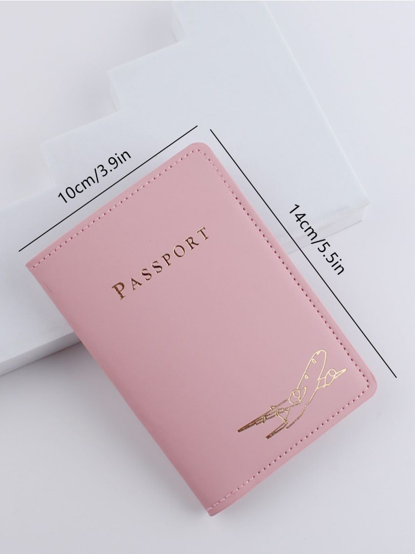 Letter Graphic Passport Case