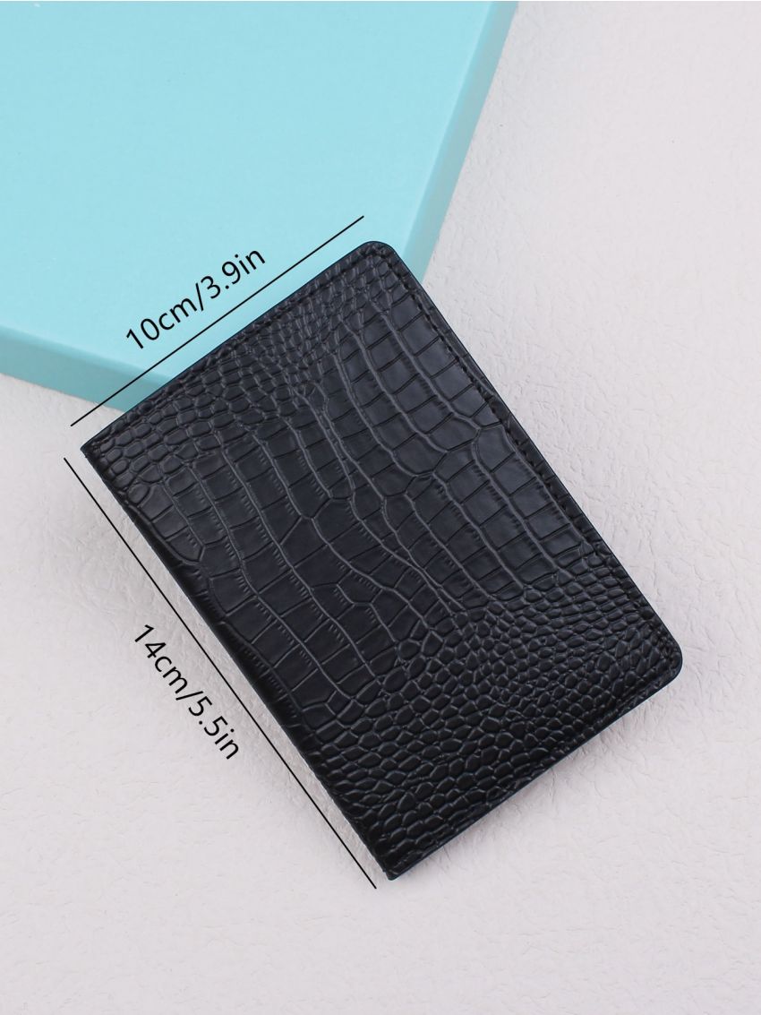 Croc Embossed Passport Case