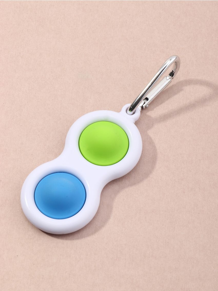 1pc Colorblock Pop It Bag Charm