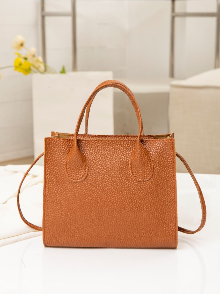 Mini Pebble Embossed Square Bag