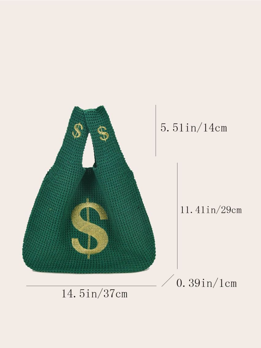 Dollar Graphic Tote Bag