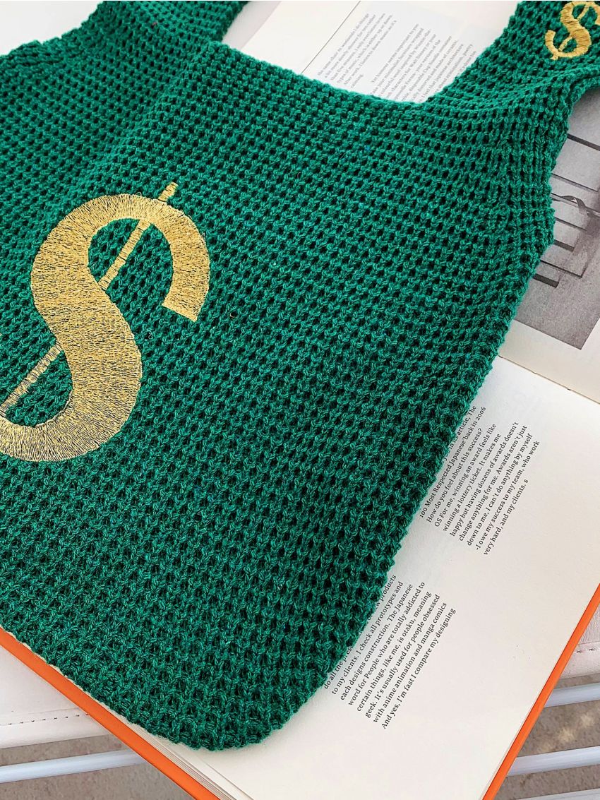 Dollar Graphic Tote Bag