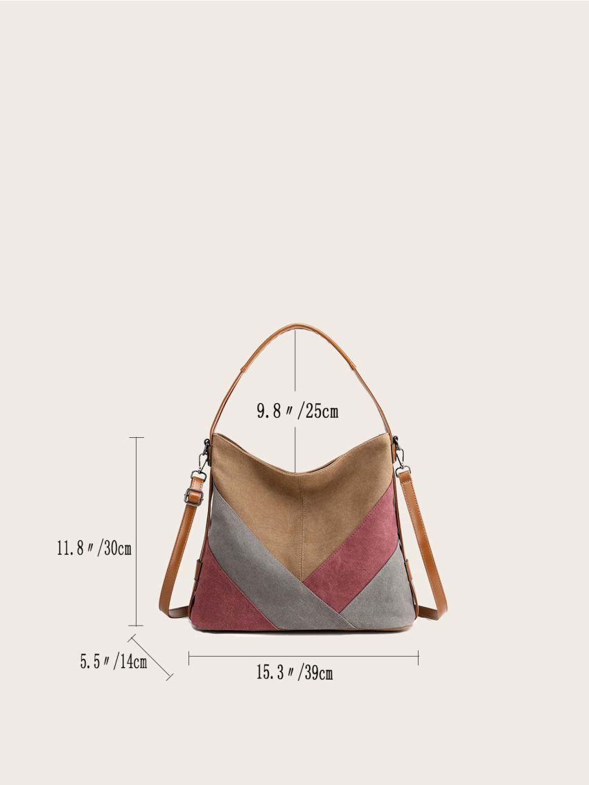 Colorblock Shoulder Bag
