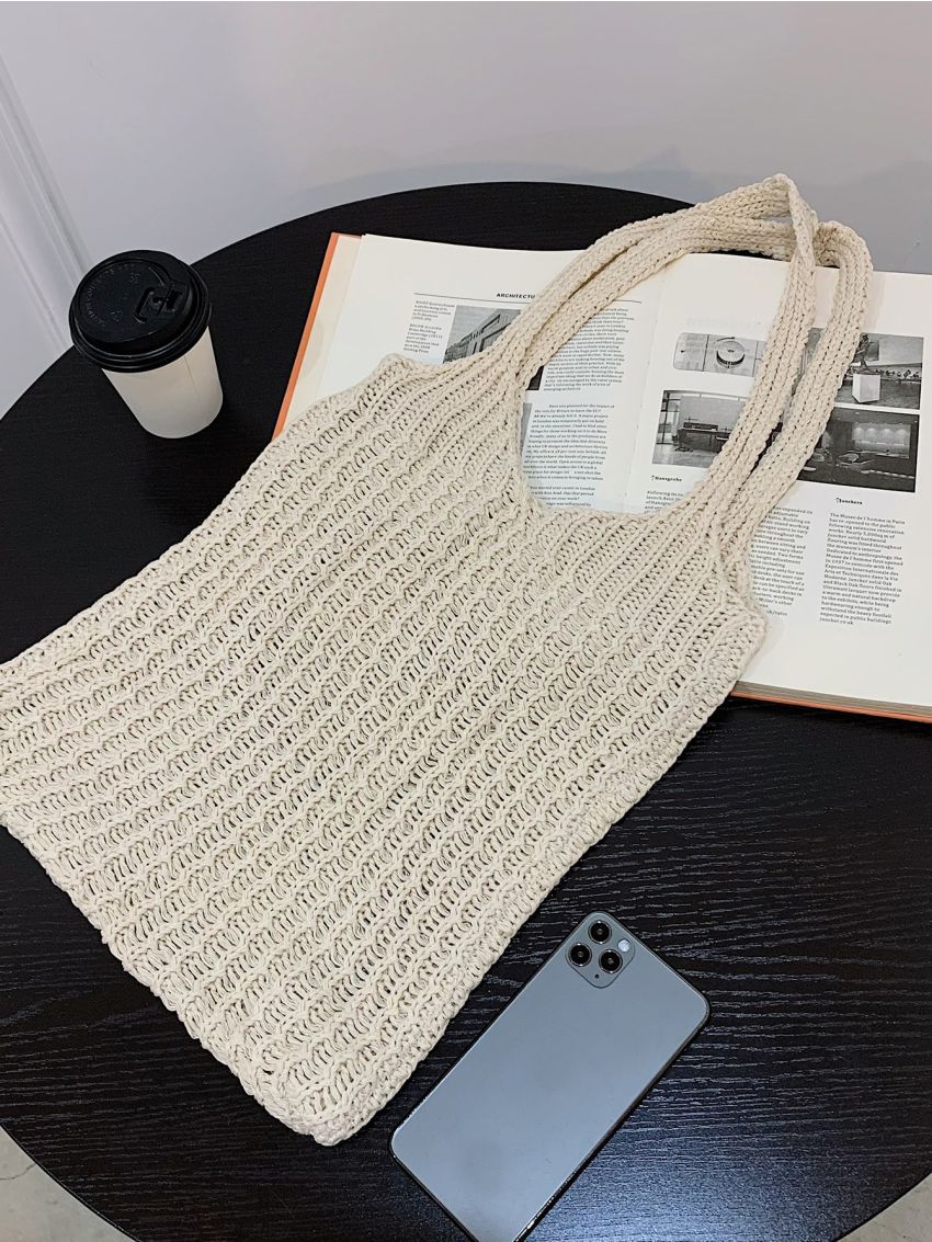 Large Capacity Crochet Tote Bag