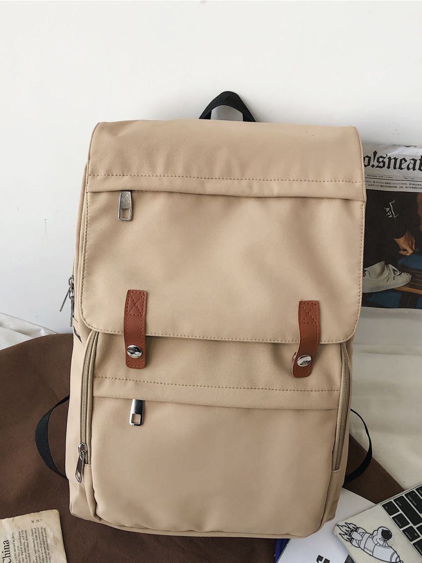Minimalist Flap Large Capacity Backpack