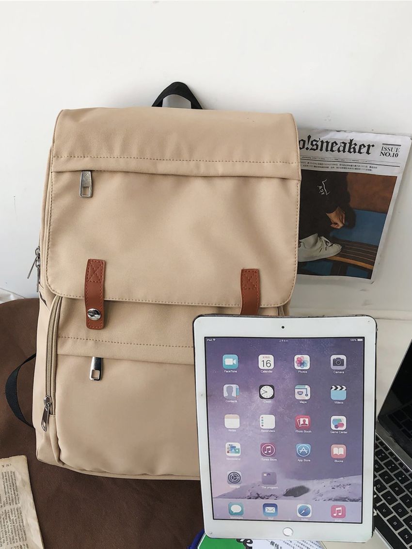 Minimalist Flap Large Capacity Backpack