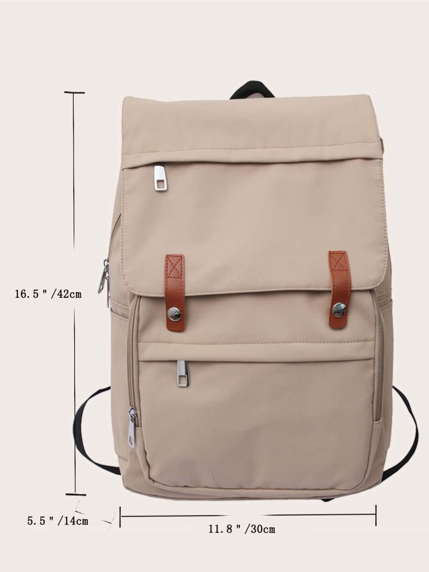 Minimalist Flap Large Capacity Backpack