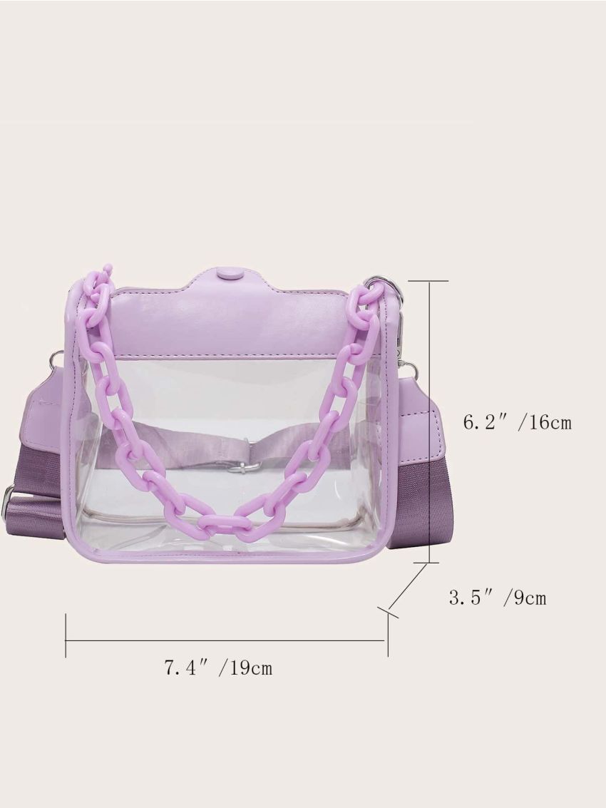 Mini Clear Minimalist Satchel Bag
