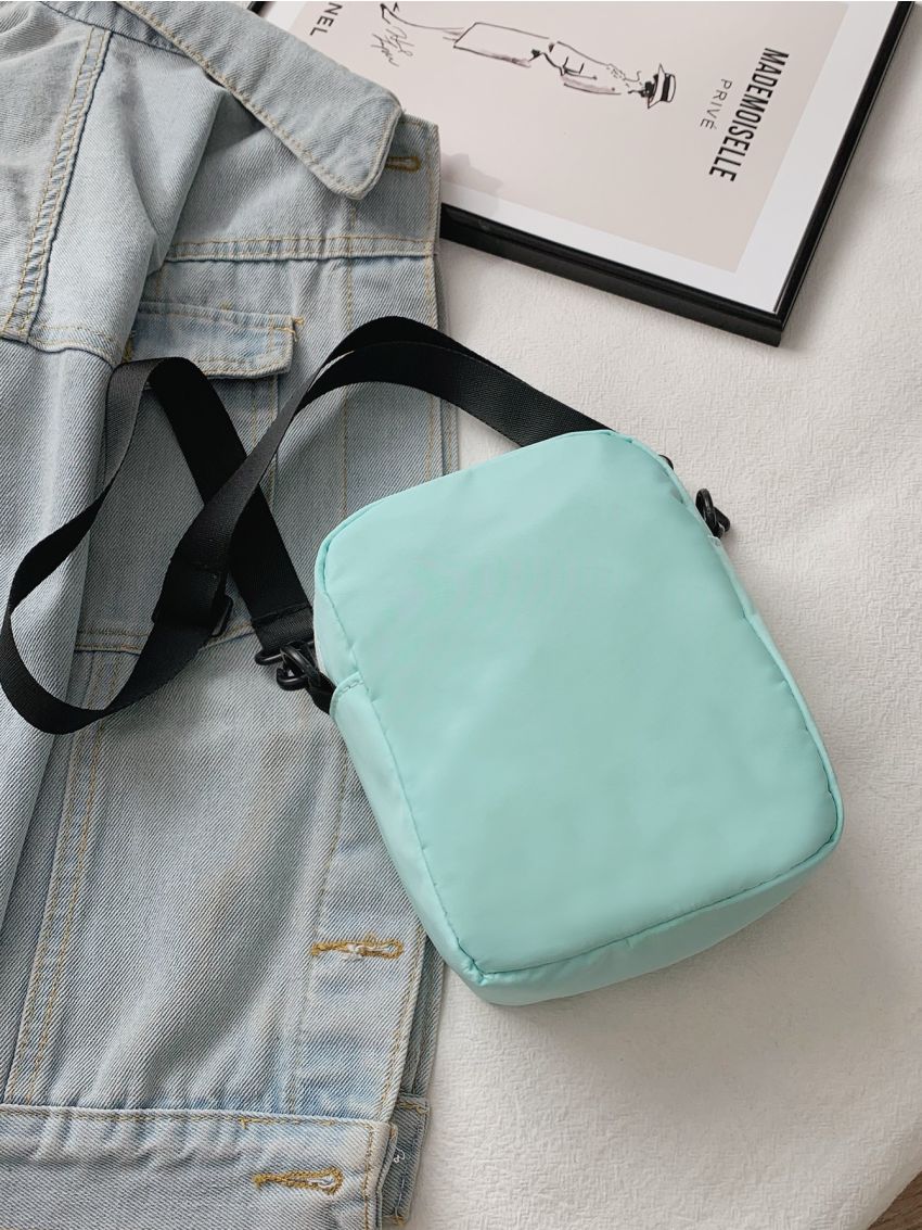 Mini Letter Patch Crossbody Bag