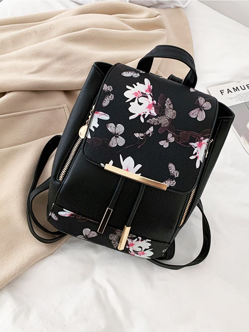 Metal Detail Drawstring Design Bucket Bag