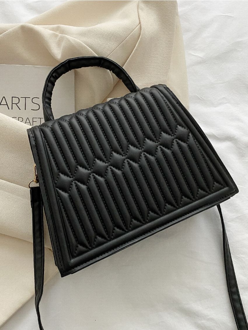 Minimalist Quilted Square Bag
