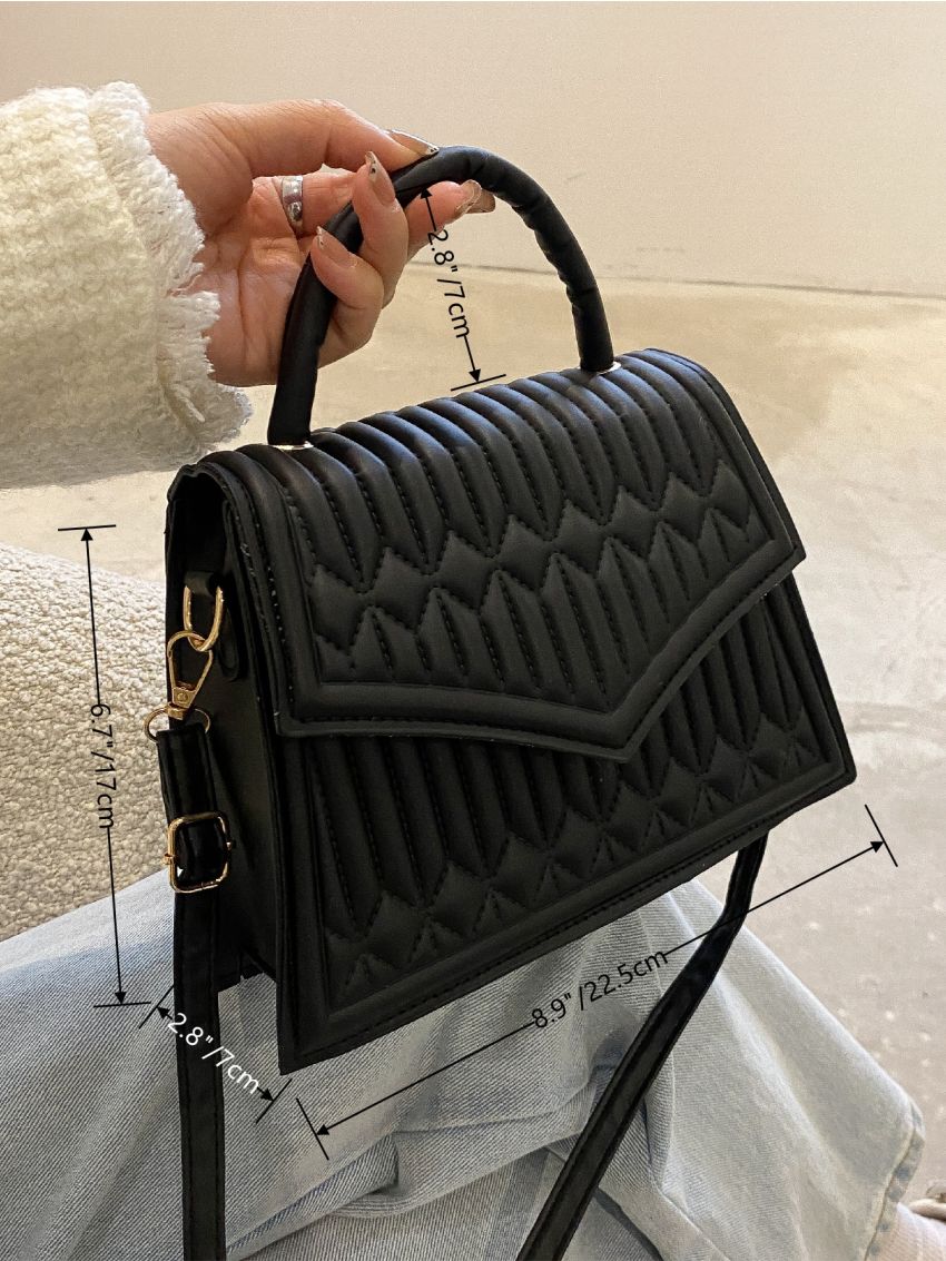 Minimalist Quilted Square Bag