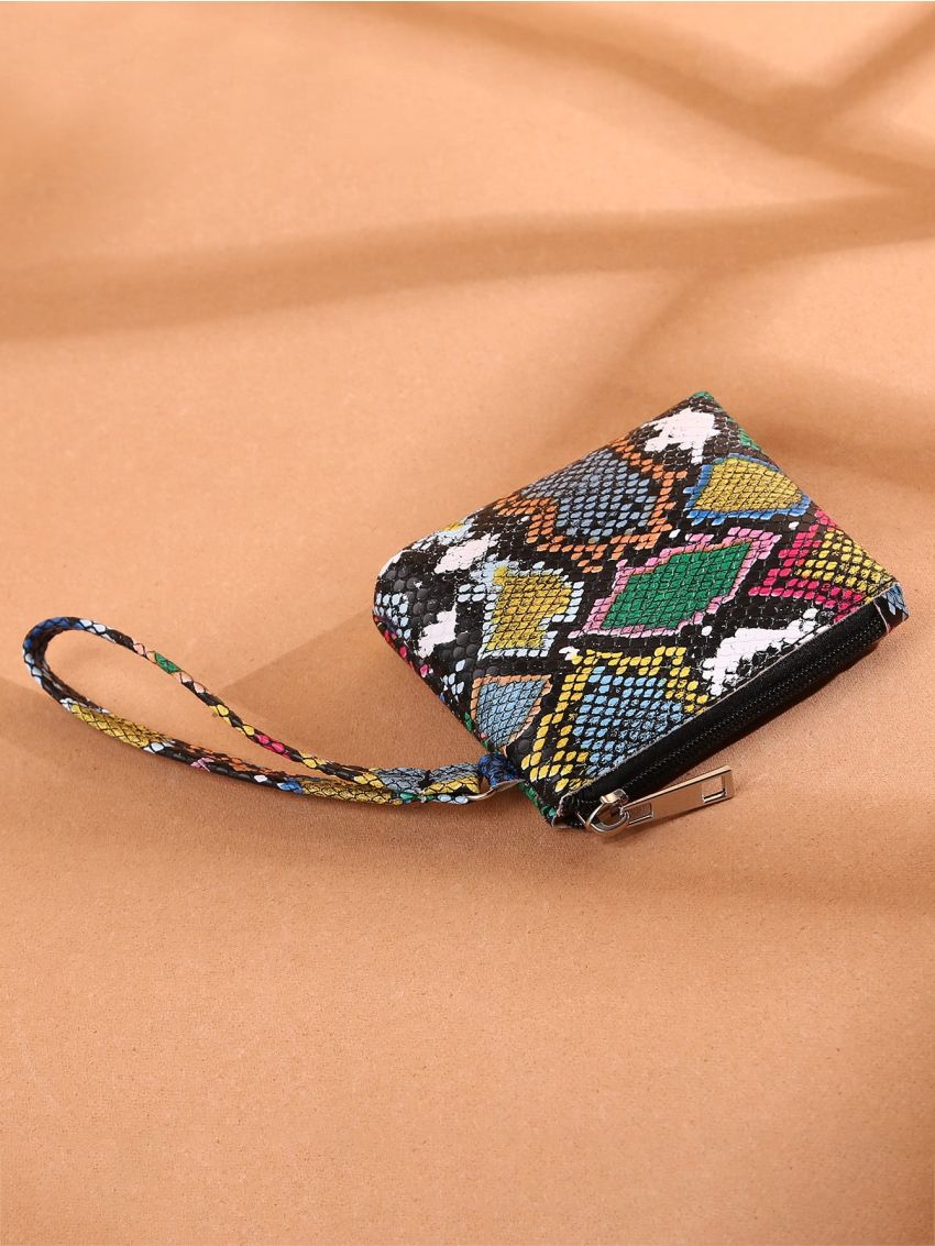 Snakeskin Print Coin Purse