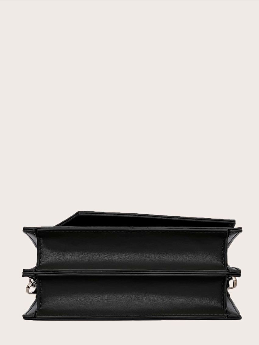 Mini Croc Embossed Crossbody Bag