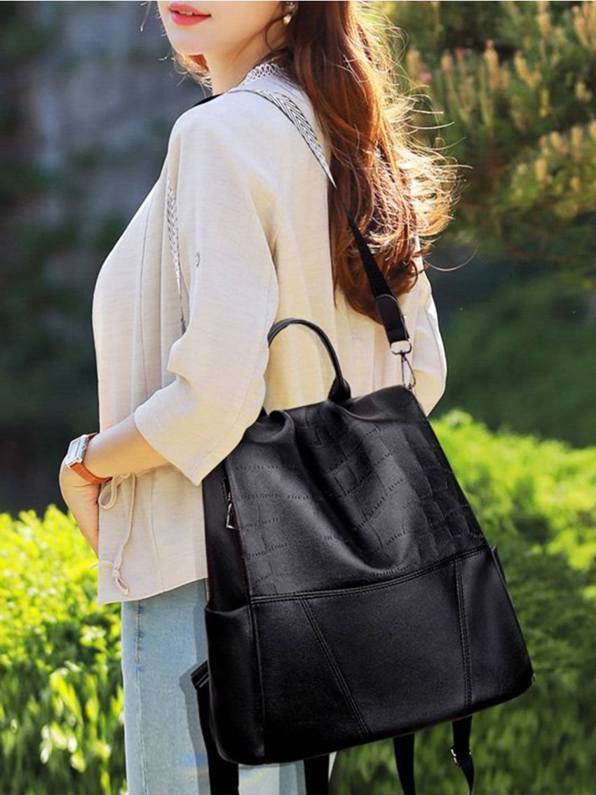 Chevron Strap Backpack