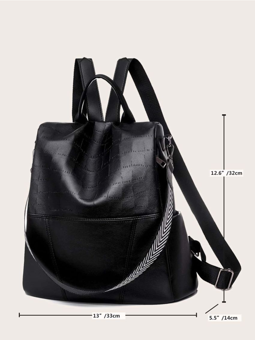 Chevron Strap Backpack