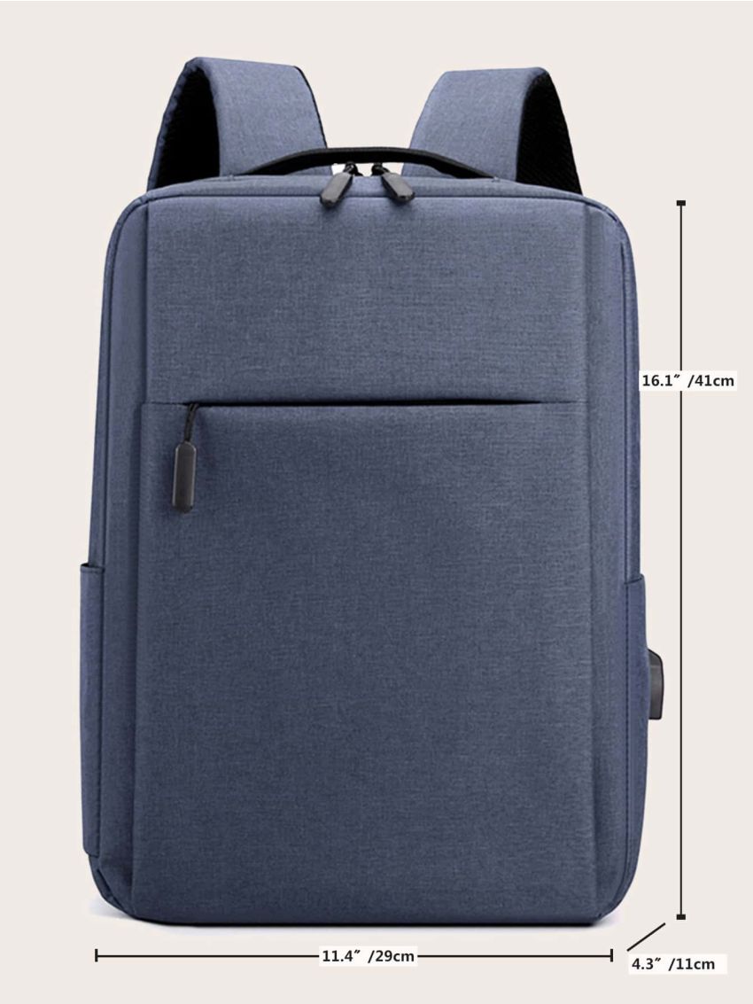Zip Front Computer Backpack