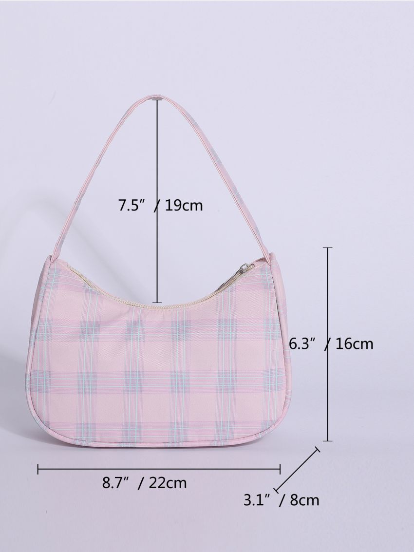 Tartan Baguette Bag