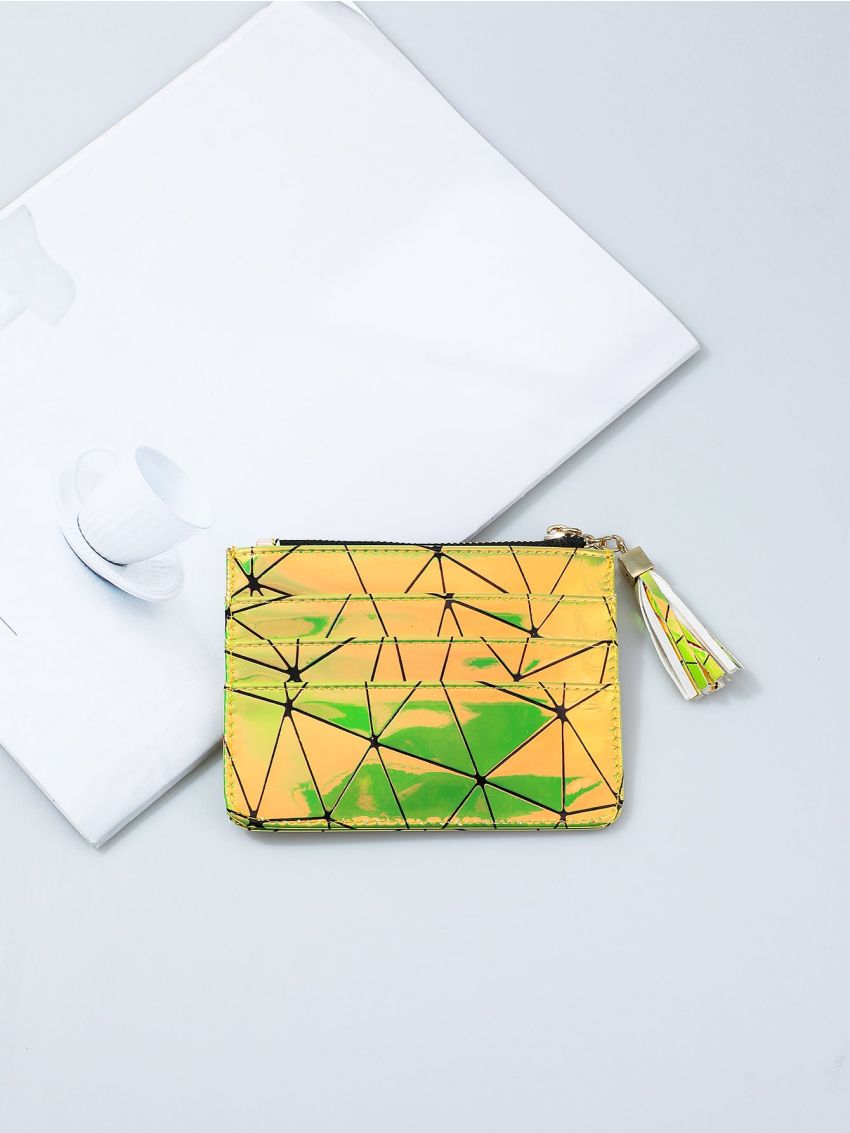 Holographic Geo Graphic Card Holder