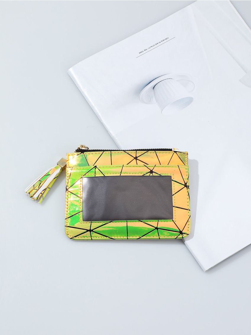 Holographic Geo Graphic Card Holder