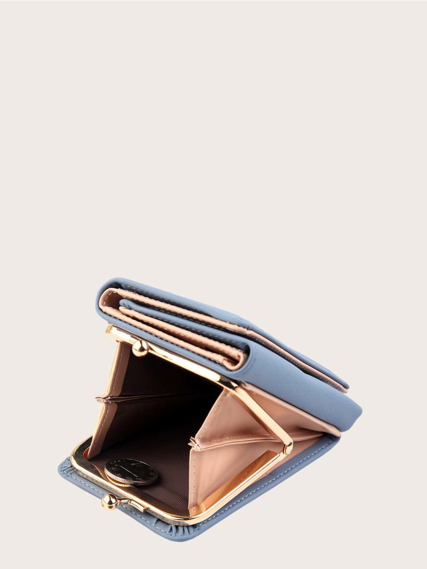 Kiss Lock Fold Over Purse