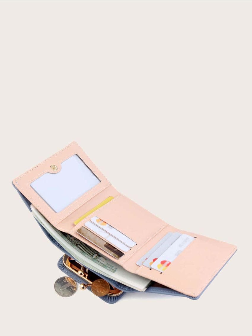 Kiss Lock Fold Over Purse