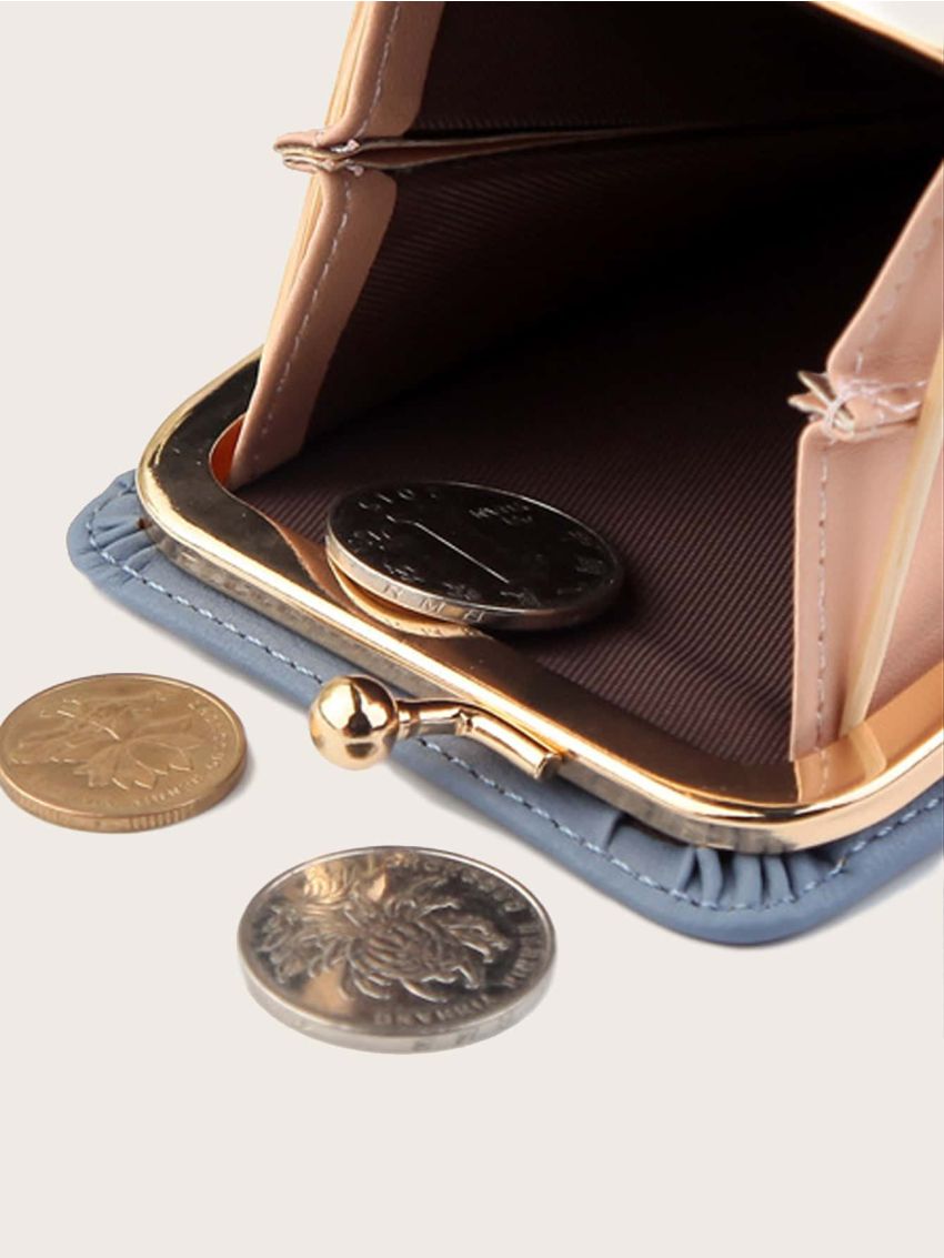 Kiss Lock Fold Over Purse