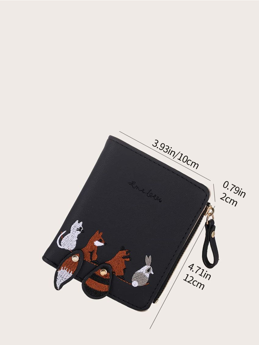 Cartoon Embroidery  Purse