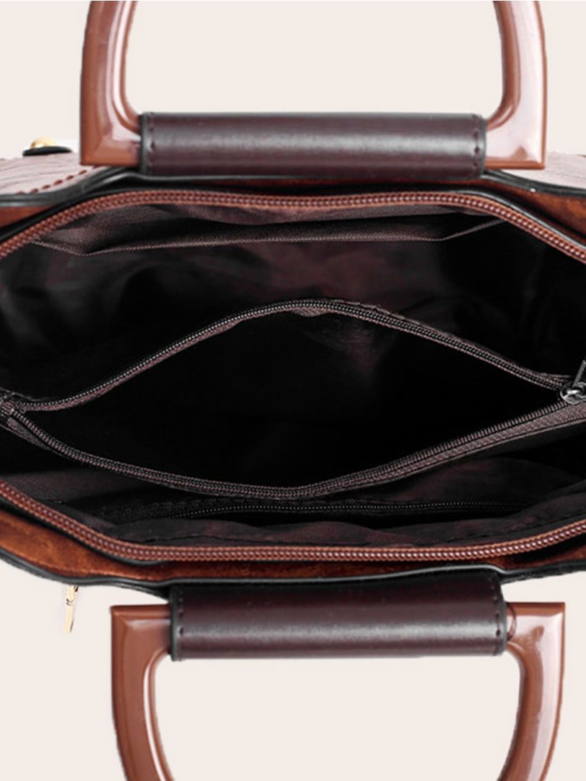 4pcs Semicircle Handle Tote Bag Set