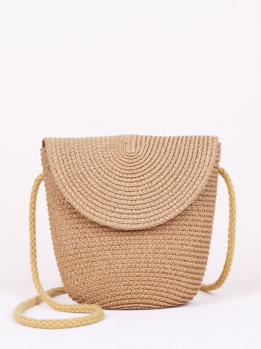 Mini Flap Straw Bag