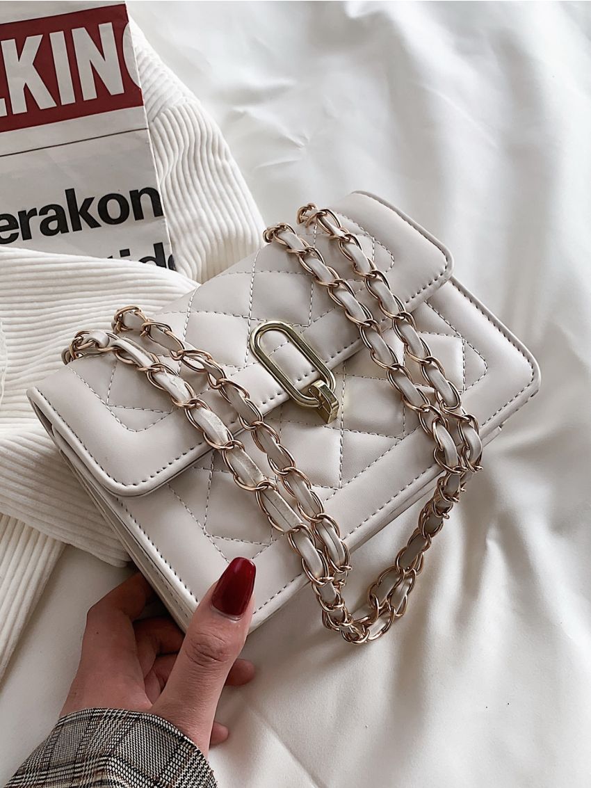 Mini Quilted Flap Chain Shoulder Bag