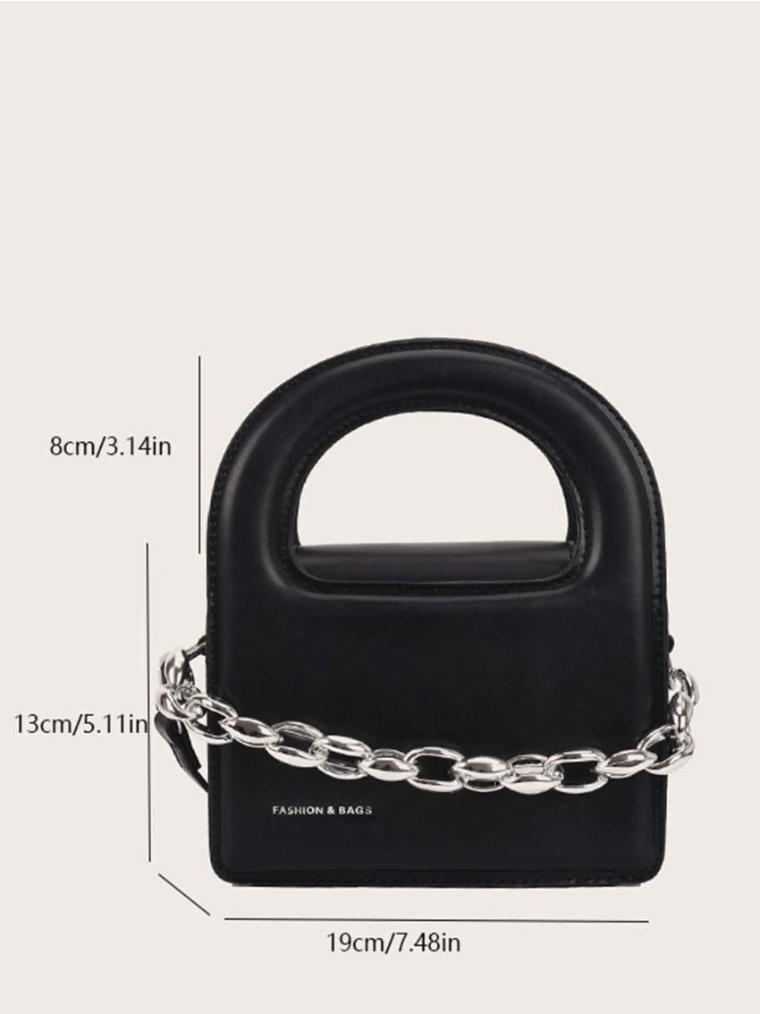 Mini Chain Decor Satchel Bag