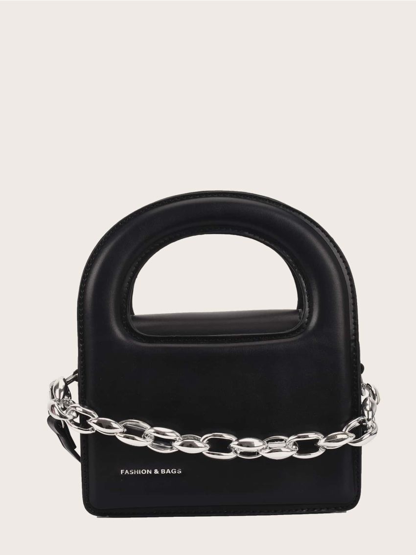 Mini Chain Decor Satchel Bag