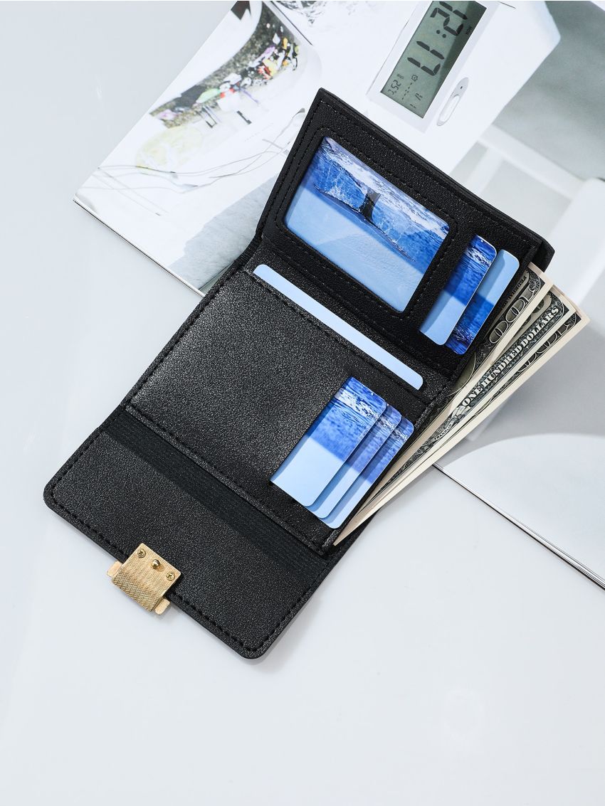 Color Block Fold Over Purse