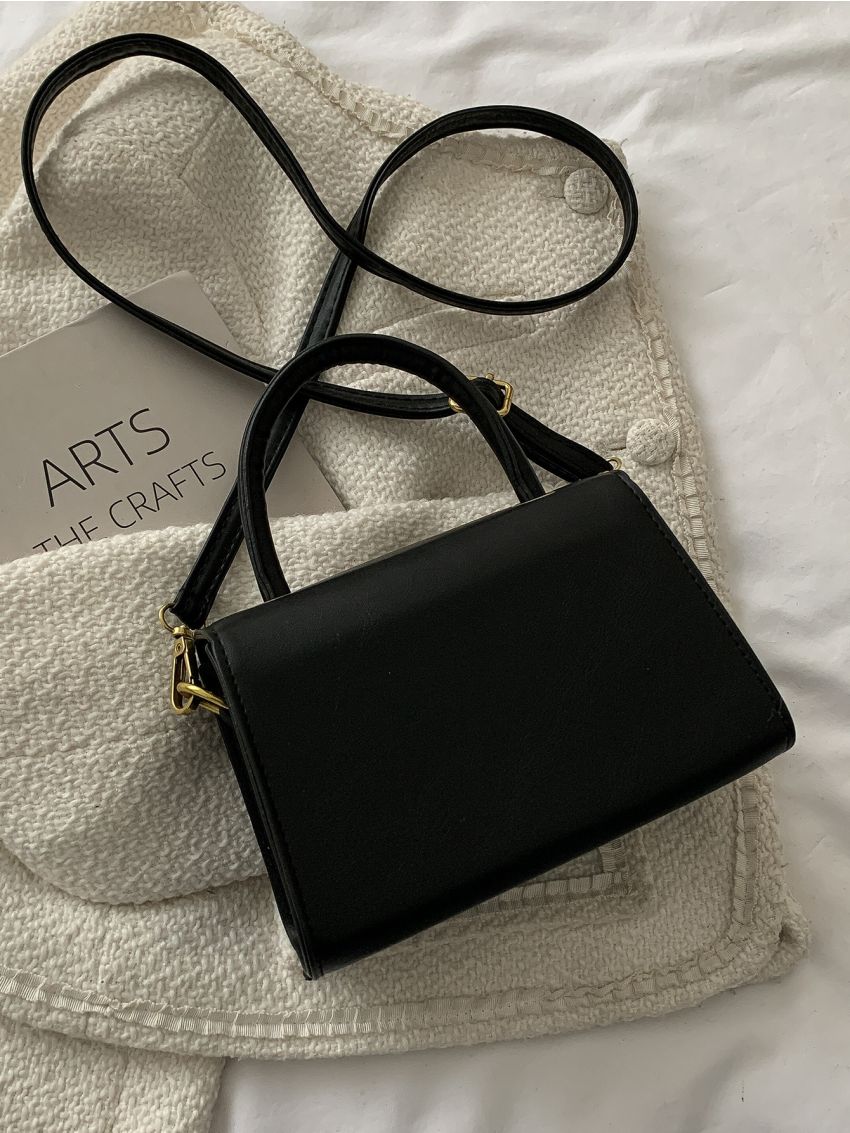 Mini Metal Decor Flap Square Bag