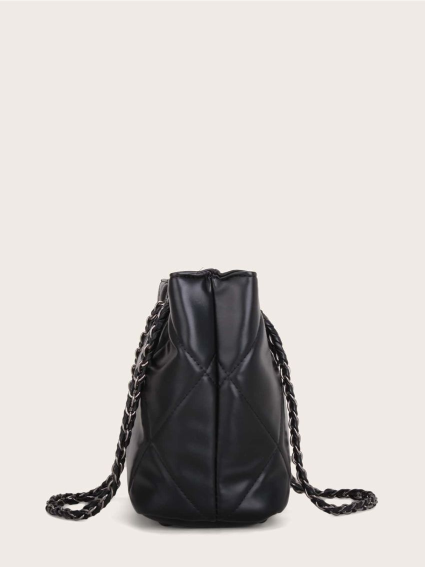 Quilted Chain Tote Bag