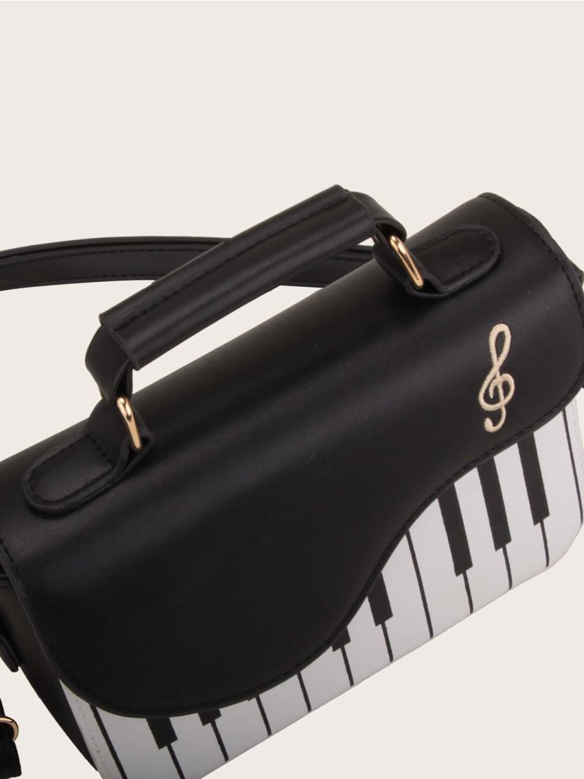 Piano Decor Satchel Bag