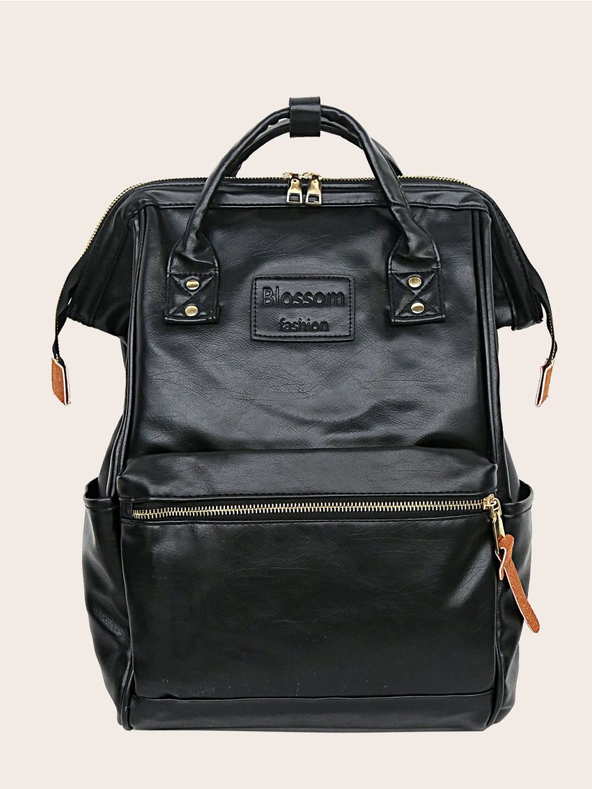 Zipper Front Large Capacity Backpack