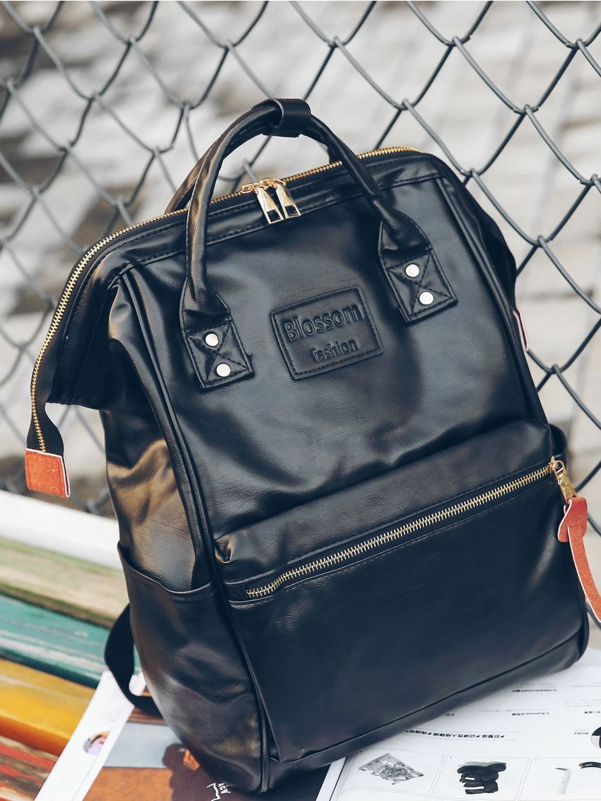 Zipper Front Large Capacity Backpack