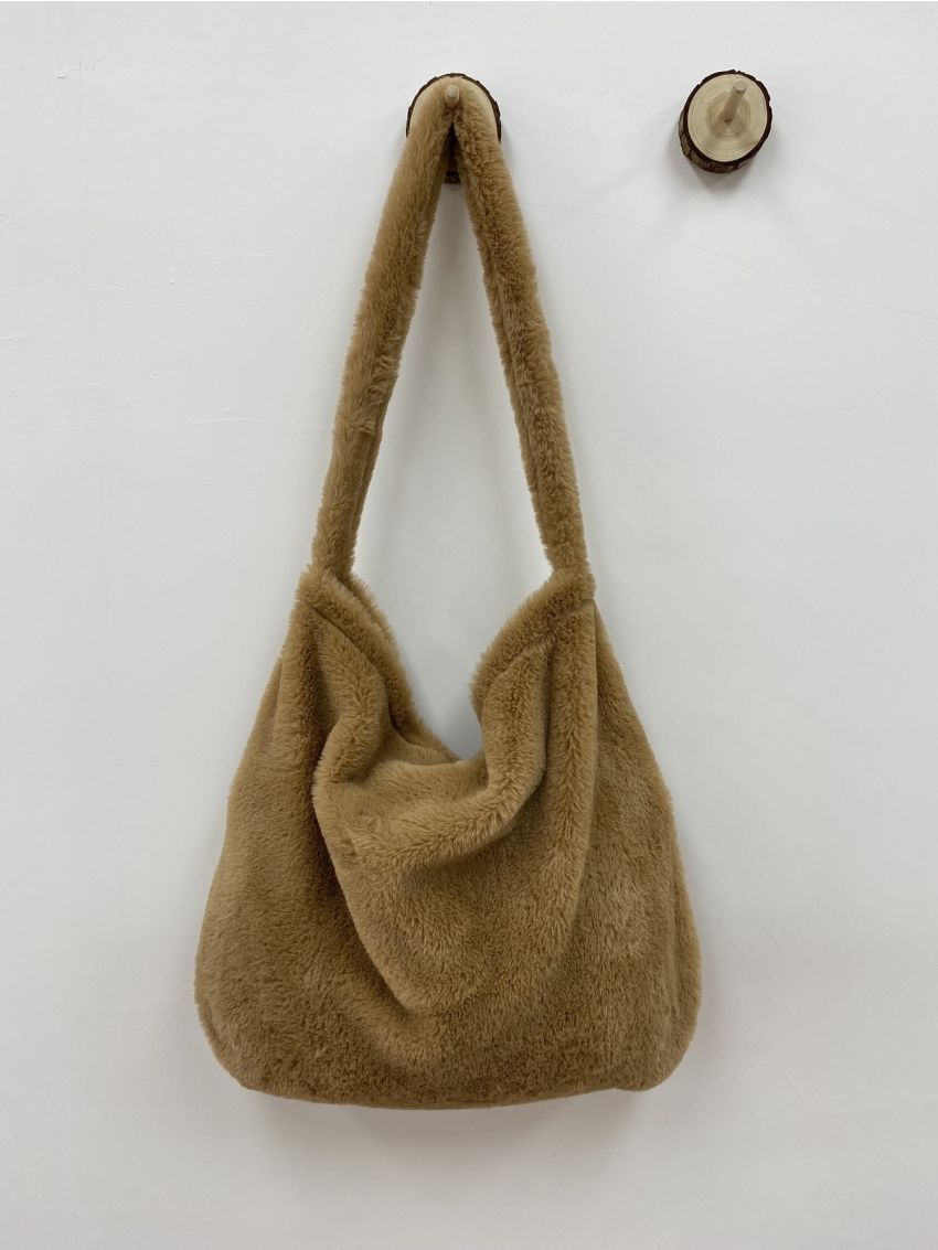 Minimalist Fluffy Shoulder Bag