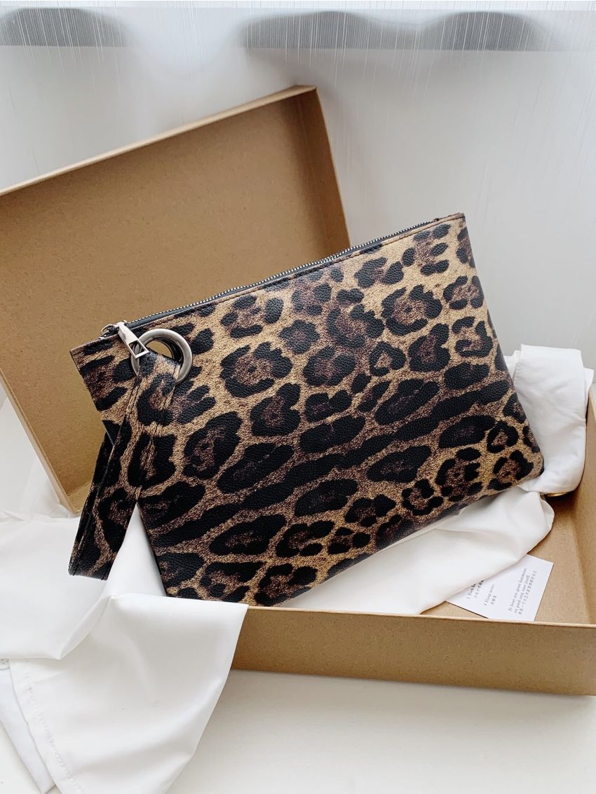 Leopard Clutch Bag