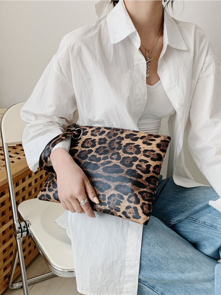 Leopard Clutch Bag