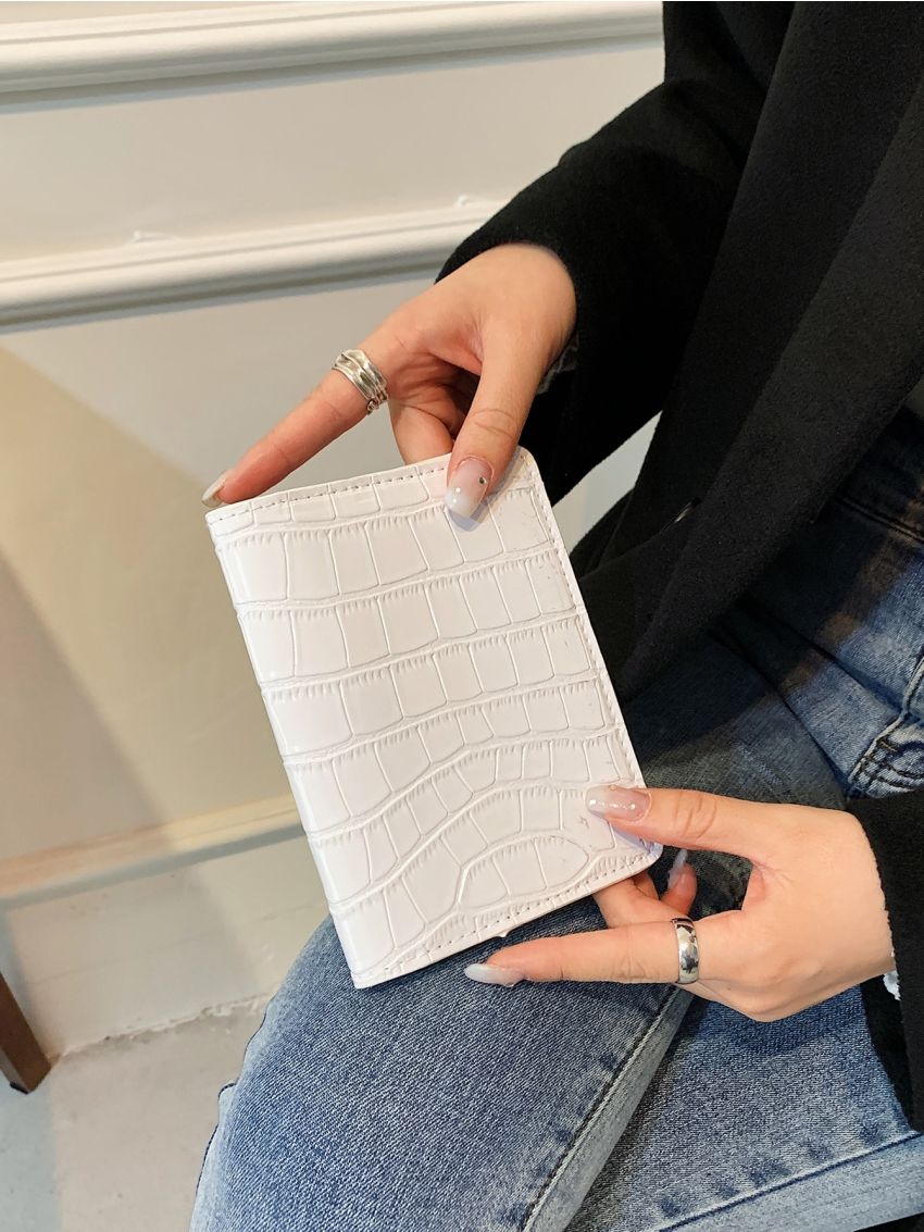 Crocodile Embossed Passport Case