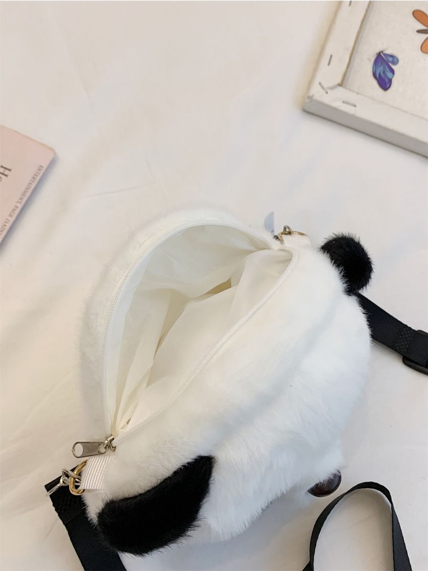 Mini Cartoon Design Fluffy Novelty Bag