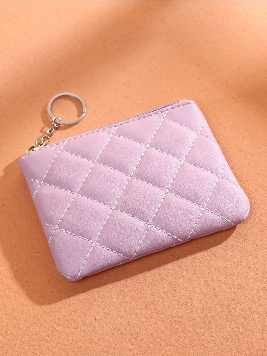 Quilted Pattern Coin Case