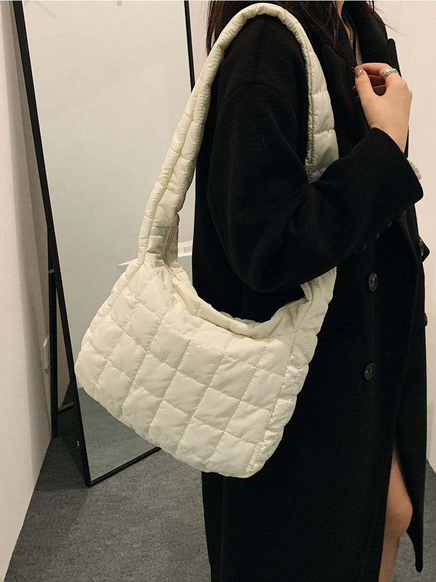 Minimalist Textured Shoulder Bag