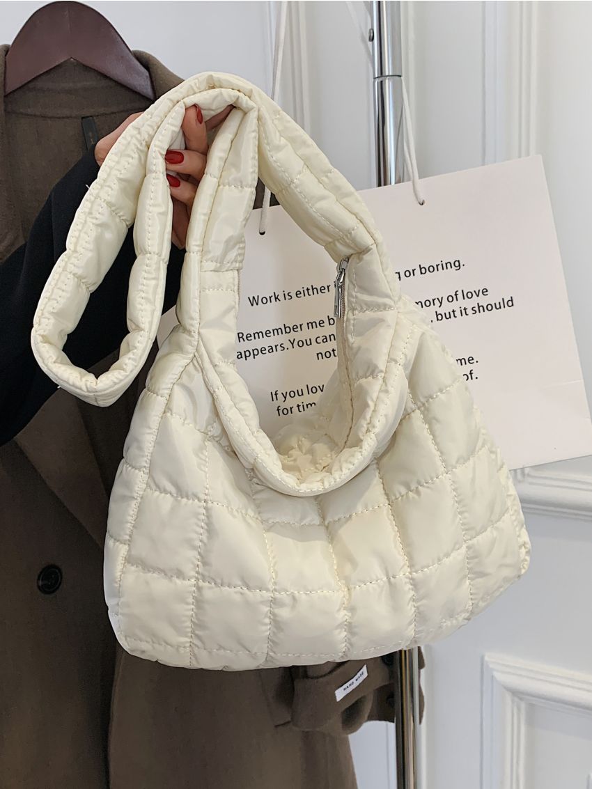 Minimalist Textured Shoulder Bag